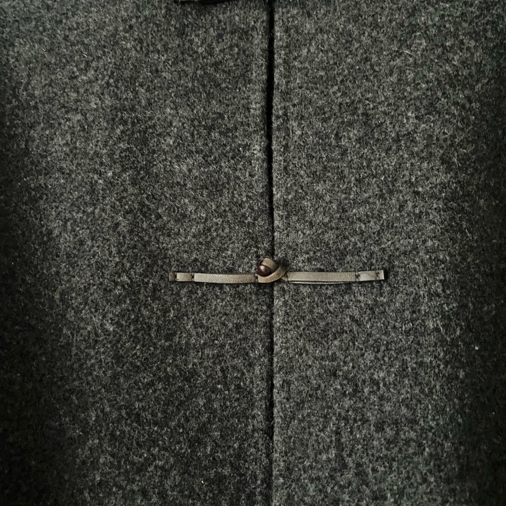 Massimo Dutti Charcoal Knit Jacket with Toggle Button Closure - Picture 3 of 5